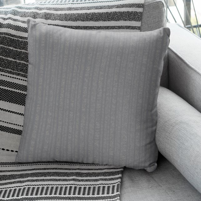 Abstrakt Soft Hues Grått Beige Kudde (Skapare uppladdad)