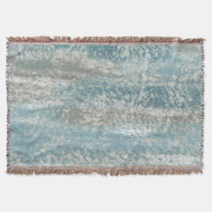 Abstrakt Soft Hues Grått Teal Filt