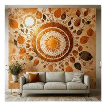 Abstrakt Sol #1, väggkonst