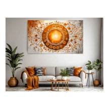 Abstrakt Sol #4 Väggkonst