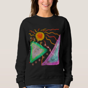 Abstrakt Sol Originalbild till Bära T Shirt