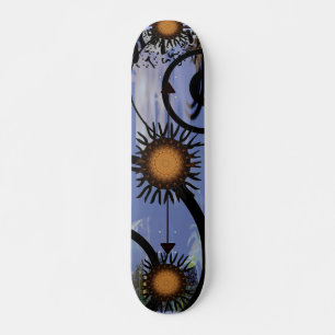 Abstrakt Sol Skateboard Bräda 19,5 Cm