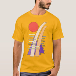 Abstrakt sol, skuggor, reflektioner och strukturer t shirt