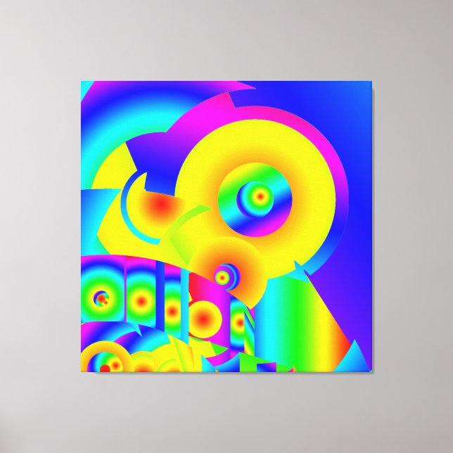 Abstrakt Solblommor Canvastryck (Framsida)