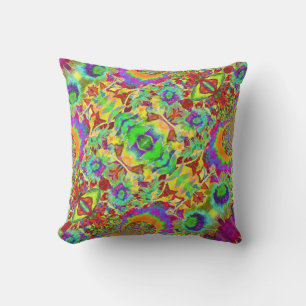 Abstrakt solblommor funky, blommor kudde