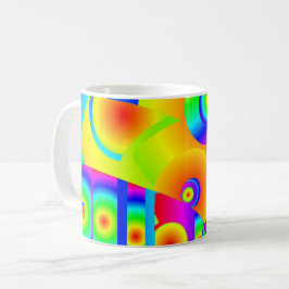 Abstrakt Solblommor Kaffemugg