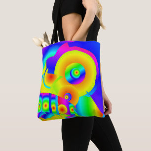 Abstrakt Solblommor Tote Bag Tygkasse