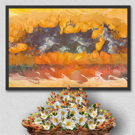 Abstrakt Solnedgång 0612 Art Skriv ut Poster