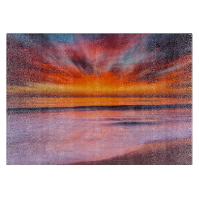 Abstrakt solnedgång från Tamarack Beach (Framsidan)