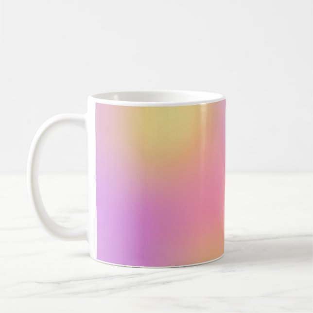 Abstrakt solnedgång Himmelsk Konst Kaffemugg (Vänster)