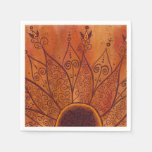 Abstrakt Solros Mönster