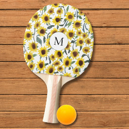 Abstrakt Solrosmonogram Pingisracket