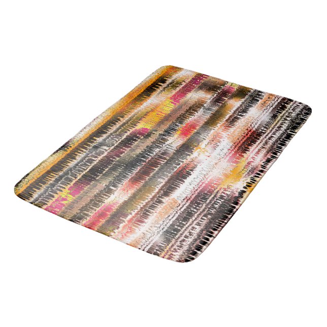 Abstrakt som är uppdelad på skivad papper badrumsmatta (Vinklad)