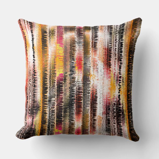 Abstrakt som är uppdelad på skivad papper kudde (Framsida)