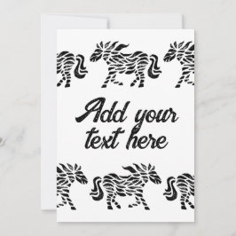 Abstrakt som kör träblock Skriv ut med text Inbjudningar