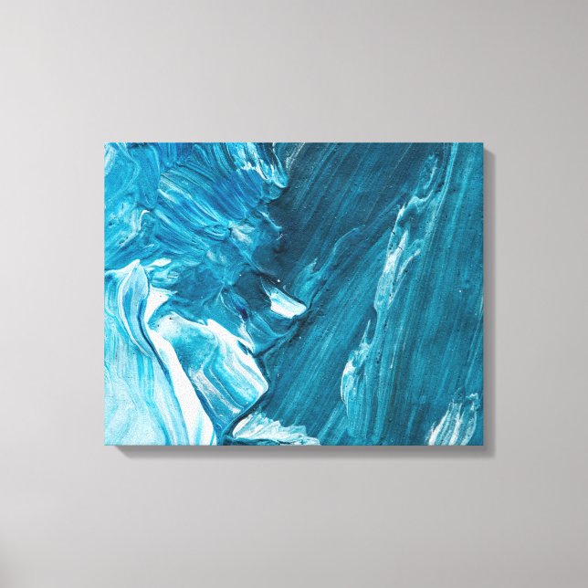 Abstrakt som målar Premium Wrapped Canvas (glapp) (Framsida)