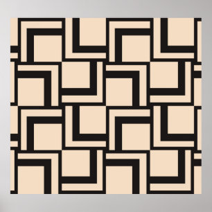 Abstrakt sömlös geometrisk mönster poster