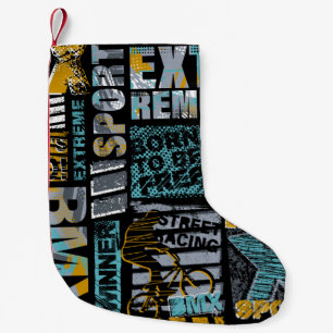 Abstrakt sömlös grunge mönster. Urban stil, läge Liten Julstrumpa