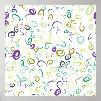 Abstrakt sömlös handdator mönster, konst, b poster