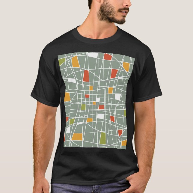 Abstrakt sömlös: Modern Mönster-design. T Shirt (Framsida)