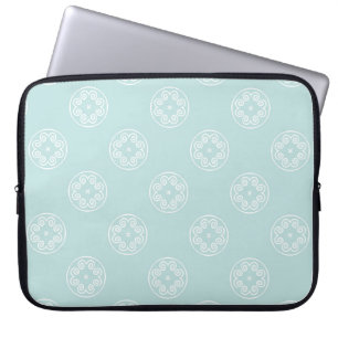 Abstrakt sömlös mönster av Powder Blue färg bac Laptop Fodral