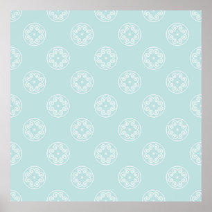 Abstrakt sömlös mönster av Powder Blue färg bac Poster
