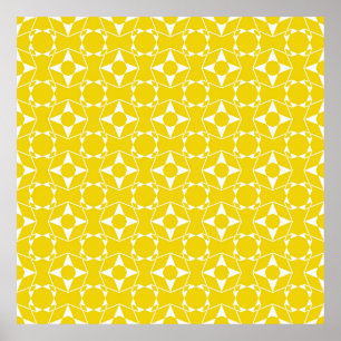 Abstrakt Sömlös mönster av Ripe Lemon gult col Poster