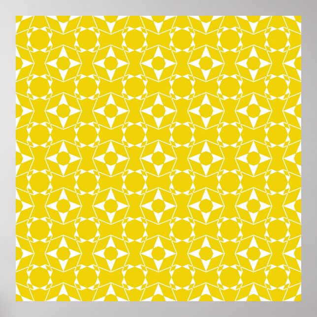 Abstrakt Sömlös mönster av Ripe Lemon gult col Poster (Framsidan)