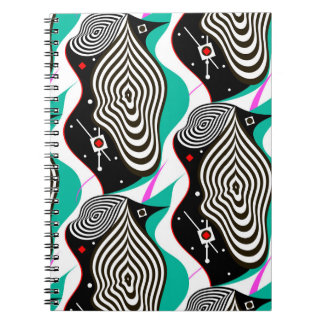 Abstrakt Sömlös Mönster Kreativ Design Anteckningsbok