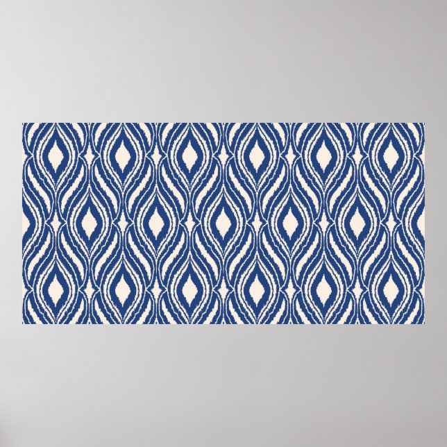 Abstrakt sömlös mönster med effekten Skript. Mo Poster (Framsidan)