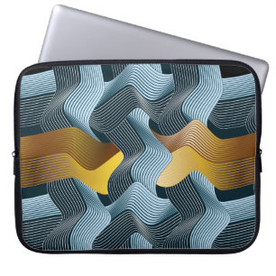 Abstrakt sömlös ornament med vinkara laptop fodral
