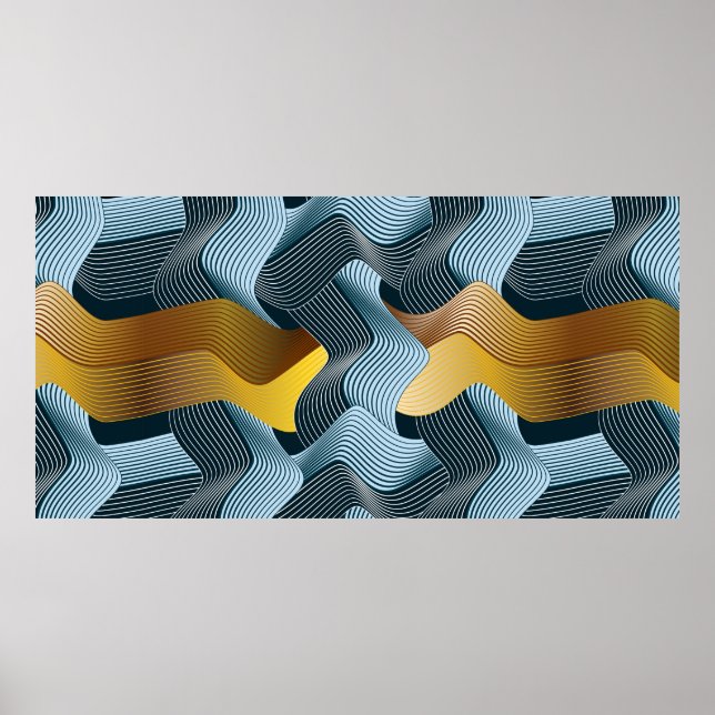 Abstrakt sömlös ornament med vinkara poster (Framsidan)