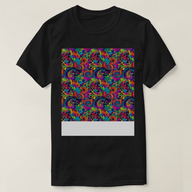 Abstrakt Sömlösa former av Mönster Geometric Linje T Shirt (Design framsida)