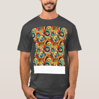Abstrakt Sömlösa former av Mönster Geometric Linje T Shirt