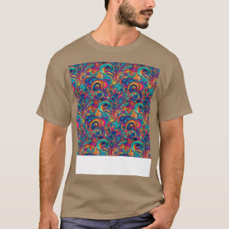 Abstrakt Sömlösa former av Mönster Geometric Linje T Shirt