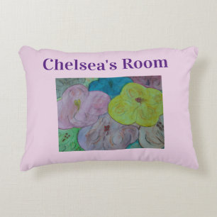 Abstrakt Sommar Blommigt Decorative Cushion Prydnadskudde