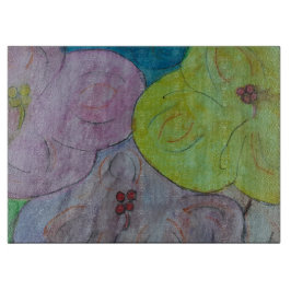 Abstrakt sommarblomma skärbräda