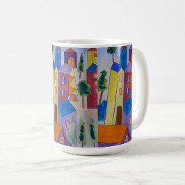 Abstrakt Sommarbyn Kaffemugg