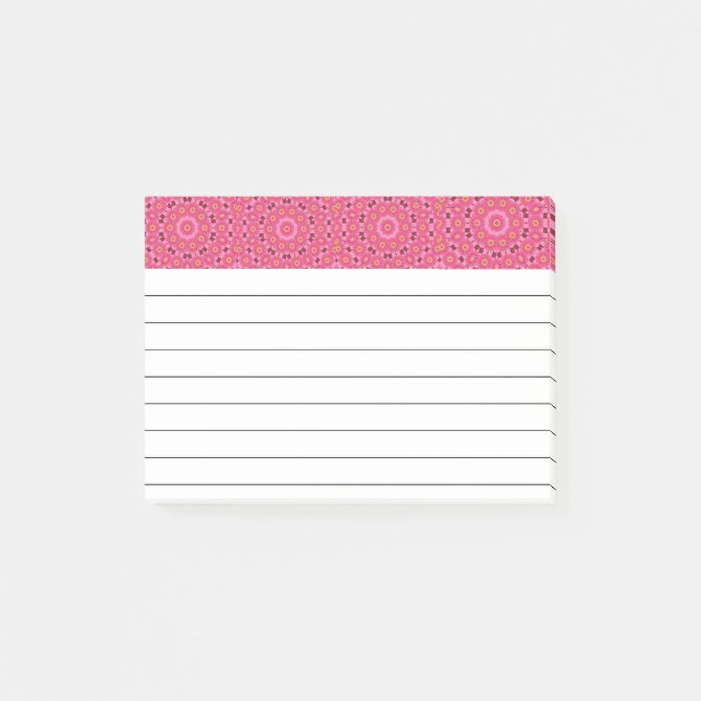 Abstrakt sommarlinje post-it block (Framsida)