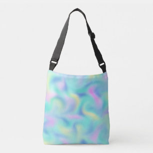Abstrakt Söt Pastel Swirls Mönster Axelväska