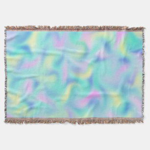 Abstrakt Söt Pastel Swirls Mönster Filt