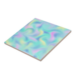 Abstrakt Söt Pastel Swirls Mönster Kakelplatta