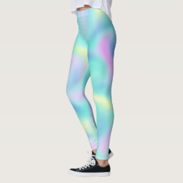 Abstrakt Söt Pastel Swirls Mönster Leggings