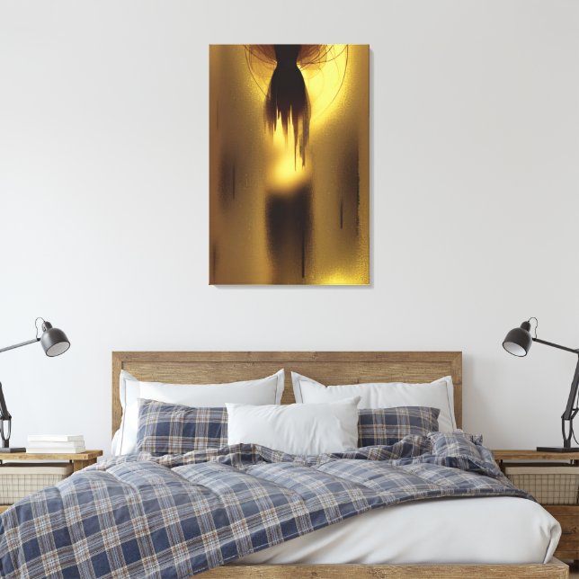 Abstrakt Soulless-Kanvastryck Canvastryck (Insitu (sovrum))