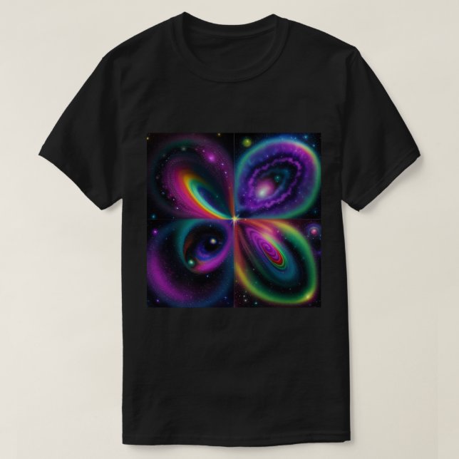 Abstrakt Space Art T Shirt (Design framsida)