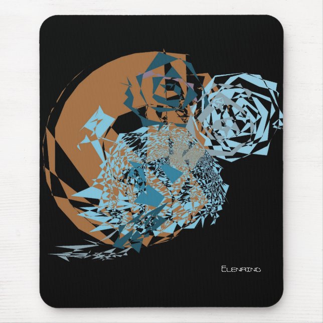 Abstrakt Space World Mousepad Musmatta (Framsidan)