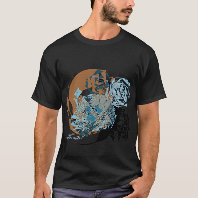 Abstrakt Space World T-Shirt (Framsida)