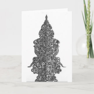 Abstrakt spegeldesign kort