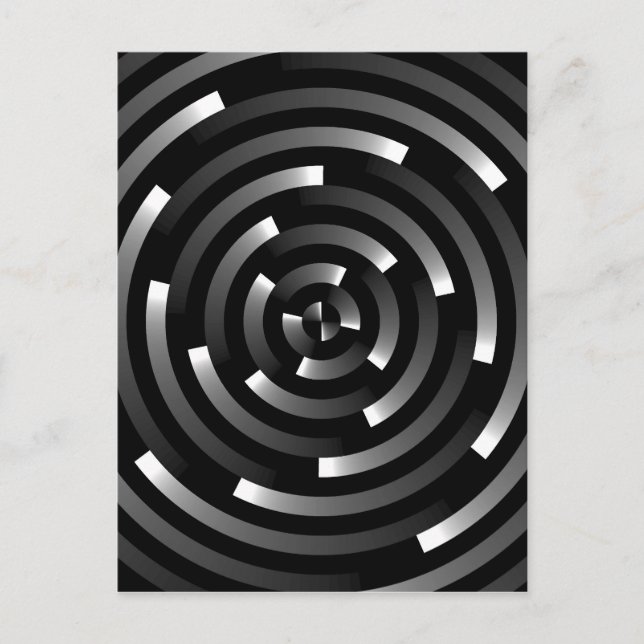 ABSTRAKT SPIRAL A VYKORT (Framsida)