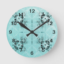 Abstrakt Spiral-avstämningsklocka Rund Klocka